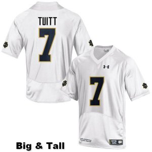 Notre Dame Fighting Irish Men's Stephon Tuitt #7 White Under Armour Authentic Stitched Big & Tall College NCAA Football Jersey DSO2899SE
